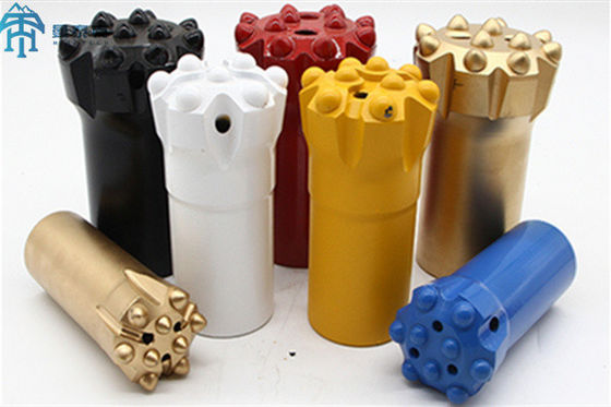 Long Hole Drilling Retract Button Bit T38 Berujung 76mm