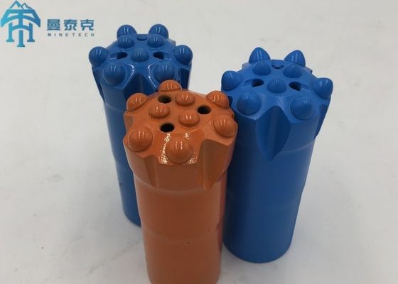 Open Pit Thread Button Bit Dengan Tungsten Carbide Dan High Strength Alloy Steel