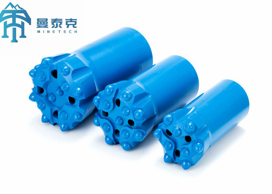 Mempertukarkan Badan Normal 41mm R32 Thread Button Bit Mining Perkakas Pengeboran