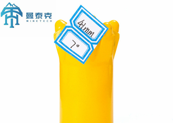 7 Derajat Kuning 41mm Tombol Pengeboran Bit Forging Rock