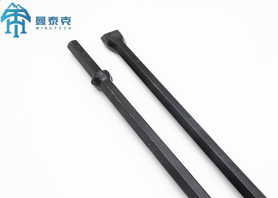 H22 Integral Drill Rod Baja Karbon 22MM Diameter 11° Taper Degree untuk Pertambangan dan Tunneling