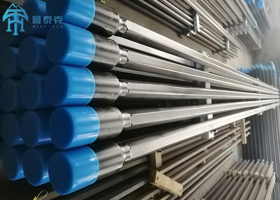 Pertambangan Batubara Top Hammer Extension Thread Batang Bor R32 T38 T45 T51 Batang Bor