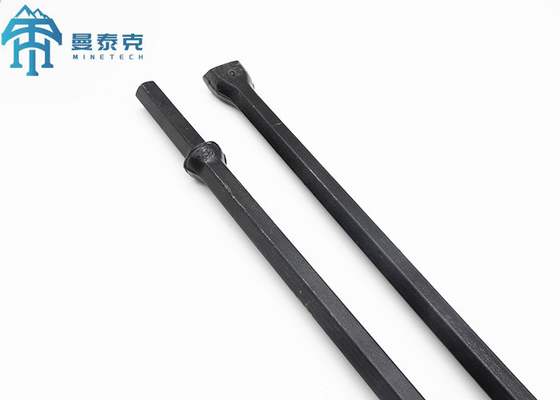 19mm Pneumatic Hexagonal Chisel Bit Integral Steel Drill Rod untuk Pengeboran Lubang Smaill