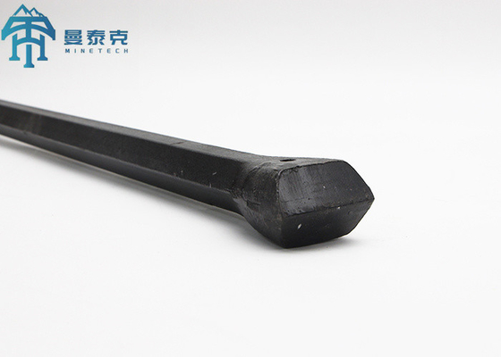 Hex 22x108 Tungsten Carbide Integral Rock Drill Rod Untuk Pengeboran Batu Pneumatik