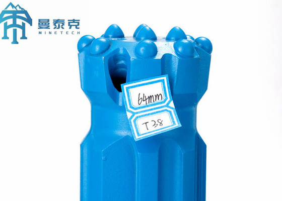 T38 3 INCH Alat Pengeboran Batu Flat Face Retract Button Bit Untuk Quarry dan Pertambangan