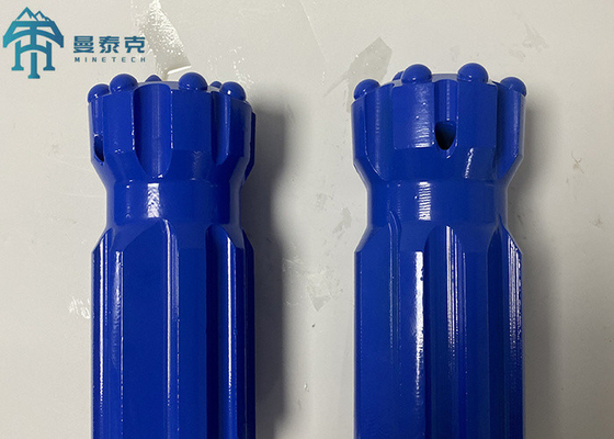 Wajah Datar 64mm T38 Carbide Button Bits Threaded Retract Spherical