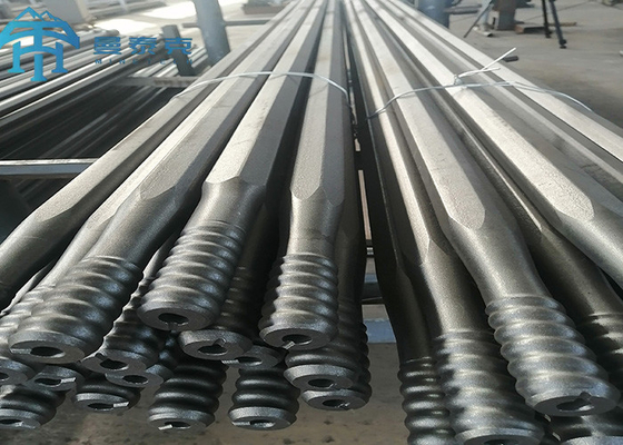 R25/R32/T38/T45/T51 Ekstensi Batang Bor Berulir MF Alat Pengeboran Batu Antirust