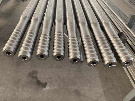 Top Hammer Rock Tools R32 Hex Extension Thread Drill Rod untuk Pertambangan dan Quarrying
