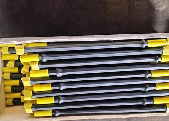19mm Pneumatic Hexagonal Chisel Bit Integral Steel Drill Rod untuk Pengeboran Lubang Smaill