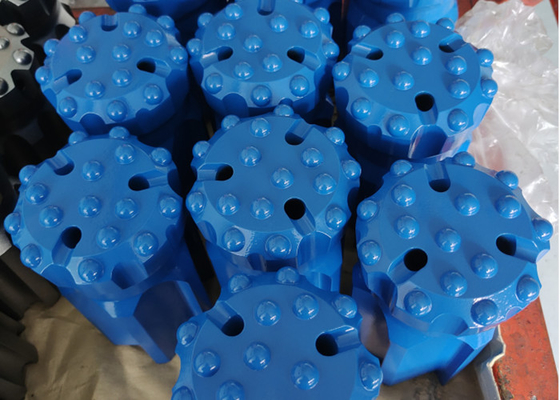 T45 110mm Thread Button Bit untuk Drifting Tunneling Bench Drilling