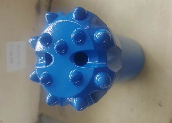 R32 76mm 45CrNi Thread Button Bit dengan 13 Karbida untuk Top Hammer Drilling Tools
