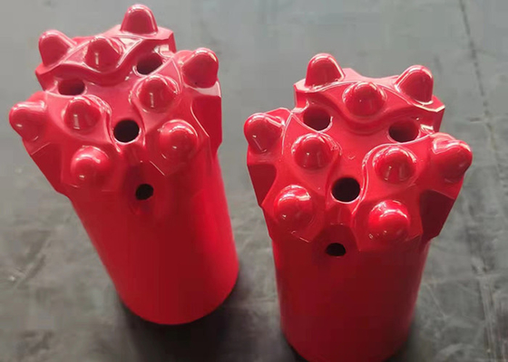 R32 76mm 45CrNi Thread Button Bit dengan 13 Karbida untuk Top Hammer Drilling Tools