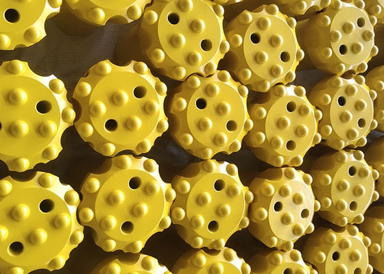 76mm T38 T45 R32 Thread Button Bit Rock Drilling untuk quarrying dan pertambangan