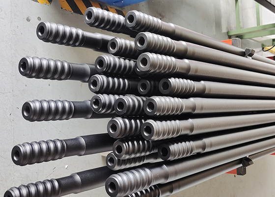 Bentuk Bulat Extension Rod Mining Rock Drilling Tools T38 Thread Drill Rod