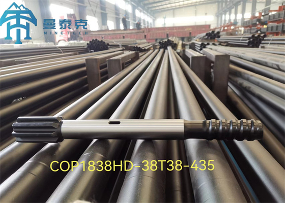 T38 Cop1838 525MM Pertambangan Hard Rock Shank Adapter Mining Tools