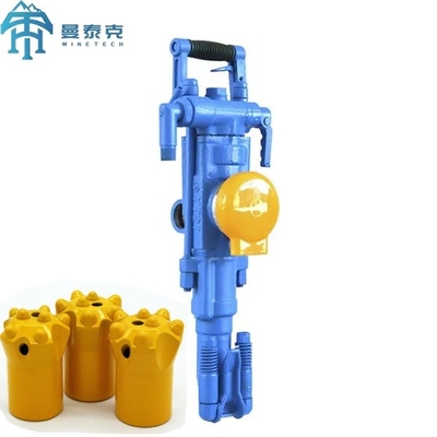 YT27 Portable Air Leg Rock Drill Mesin Pengeboran Batu Untuk Tambang Dan Konstruksi