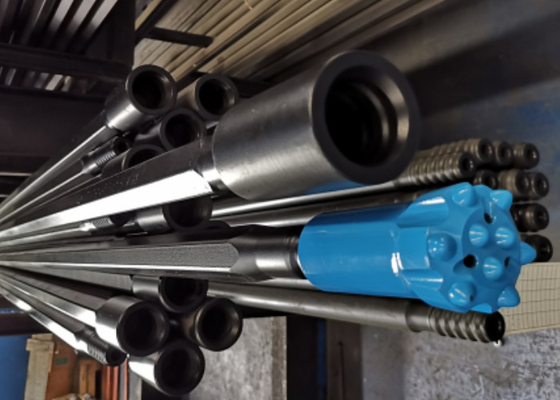 Stabil dan tahan lama T51 Thread Drill Rod untuk operasi pengeboran batuan tugas berat