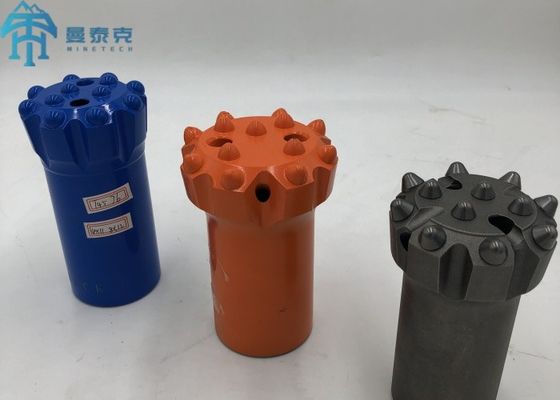 R38 76mm Thread Button Drill Bit Flat Face Drill Bit untuk Pengeboran Batu