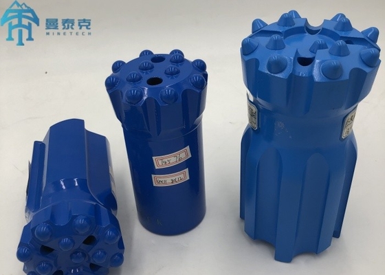 Tombol Ballistik T45 76mm Thread Button Bit untuk Pertambangan dan Pemberontakan