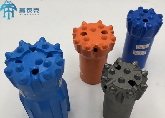 T51 102mm Thread Button Drill Bit Bagian Mesin Pertambangan Esensial Untuk Pengeboran Lubang