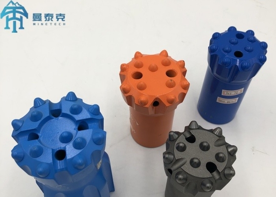 R38 76mm Thread Button Drill Bit Flat Face Drill Bit untuk Pengeboran Batu