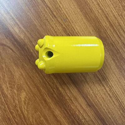 Tapered 38mm 7 Button Bits Pengeboran Batu Untuk Pengeboran Teknik Terowongan