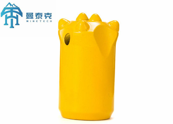 Lubang Kecil Pengeboran Taper Button Bit Jenis Pemrosesan Tekanan Panas 32mm