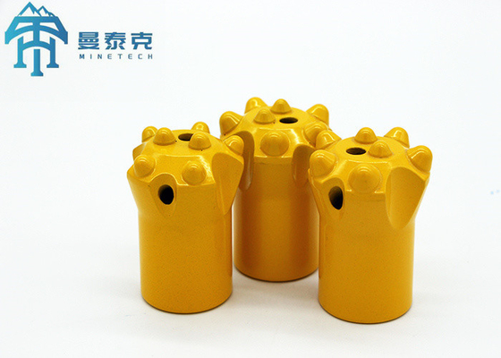 38mm Button Drill Bit 11 derajat Batu kecil Bor Bit Untuk Batu Granit