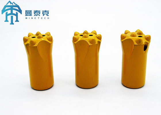 7 Gelar 34mm 6 Tombol Quarry Taper Rock Drilling Tools