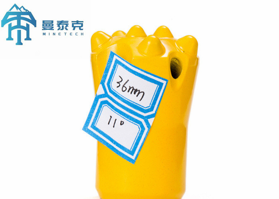 Fungsi Multi 11Degree 36 mm Taper Button Drill Bit untuk Pengeboran Batu Hard