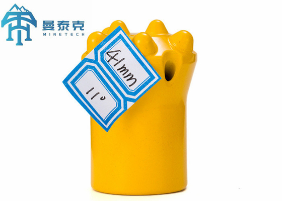 40mm Tapered Button Bit untuk Pengeboran Batu 7° 11° 12° Taper