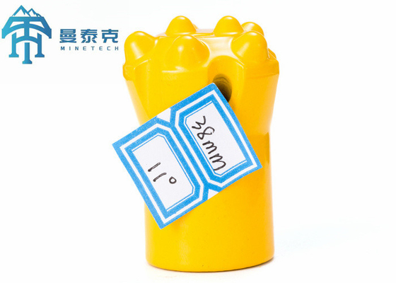 Karbida Steel Conical Button Bit Dengan 2 Flushing Holes