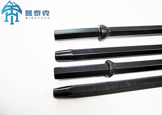 Ukuran batang H22*108mm 1,2m Hexagonal Drill Rod Untuk Pengeboran Lubang Kecil