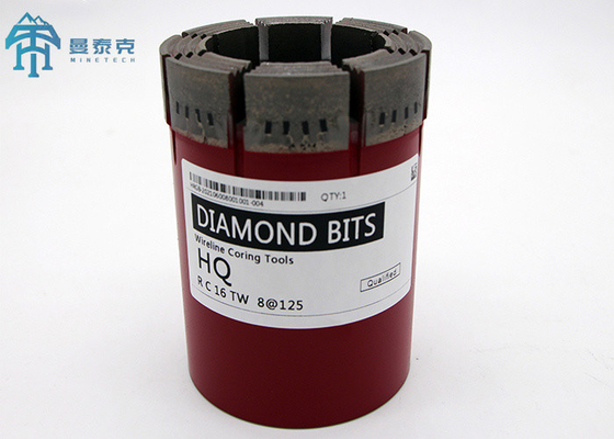 NQ2 50mm Diamond Core Drill Bit NQ Penggunaan Penambangan Geologis