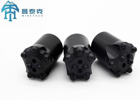 38mm Tapered Button Bit dengan 7 Tungsten Carbide Tips untuk Blasting Hole dan Konstruksi Kota