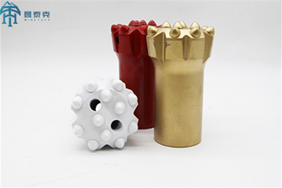 T45 89mm Thread Tungsten Carbide Button Bits Alat Pengeboran Batu