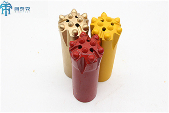 Normal Atau Retrac Thread Button Carbide Rock Drill Bits T45 76mm Untuk Penambangan