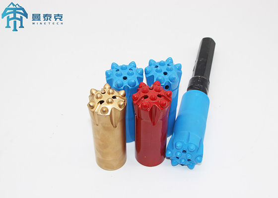 Alat Pengeboran Batu Keras 34mm Taper Spherical Drill Button Bits