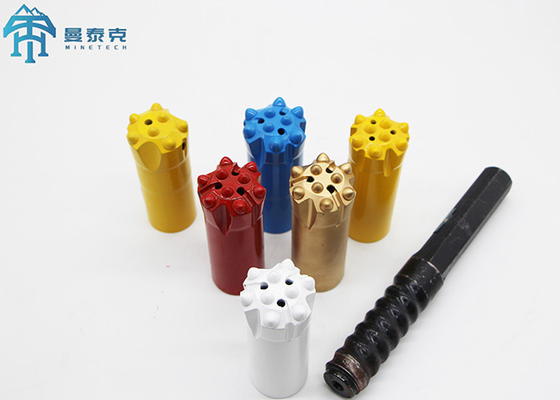 Uni Face Thread Button Bit Untuk Pertambangan Dengan T51 Threaded
