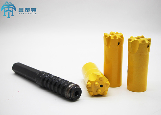 Baja Paduan Kekuatan Tinggi R28 35mm Rock Drilling Bit Warna Disesuaikan