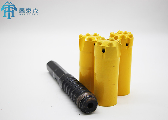 Bit Tombol Ulir Tungsten Carbide R32 64mm Penggilingan CNC