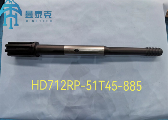Alat Pertambangan Mempertajam 8 Spline CNC Shank Adaptor Untuk HD822 Rock Drill
