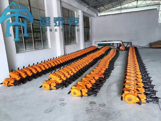 YN27C Gasoline Rock Drill dengan Diameter Lubang Pengeboran 32-42MM Max 6m kedalaman dan 27kg Berat untuk Pertambangan Bijih