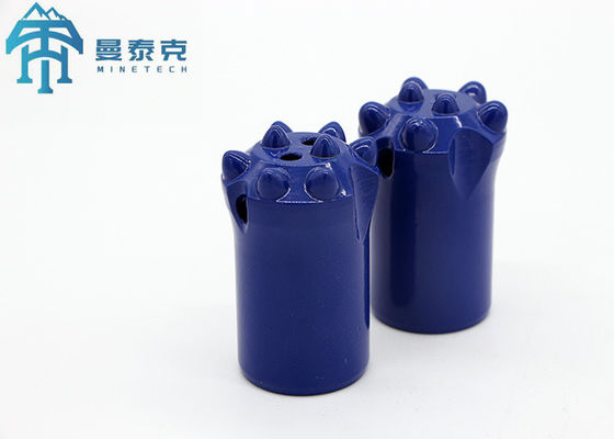 Efisiensi tinggi Tapered Button Bit dengan Diameter. 34mm dan 50mm Panjang untuk Hard Rock Pengeboran