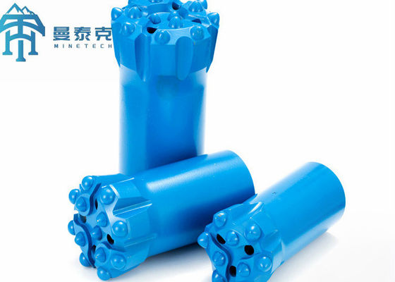 R32 76mm 45CrNi Thread Button Bit dengan 13 Karbida untuk Top Hammer Drilling Tools