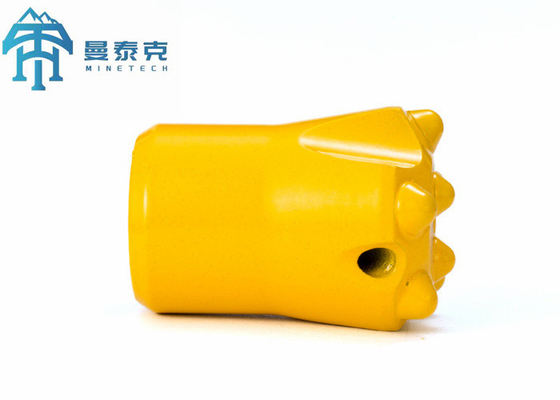 Kuning Warna Conical Button Bit 40mm Diameter Alat Pertambangan bawah tanah