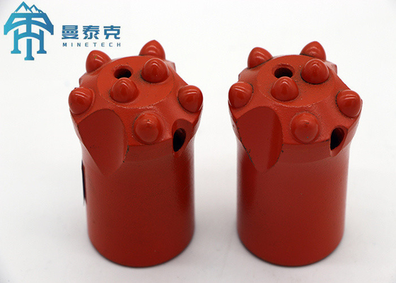 38mm Tapered Button Bit Kualitas Tinggi Merah Knock off Bit untuk penghancuran sekunder