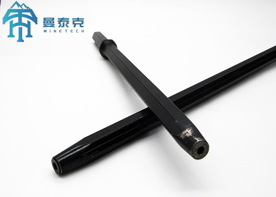 Alat Tapered Batang Bor Heksagonal H25 / H22 Pengeboran Lubang Bit Batu