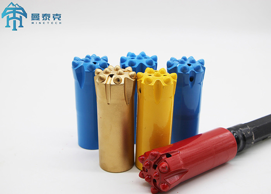 R32 Thread Button Bit Rock Bor Paduan Keras