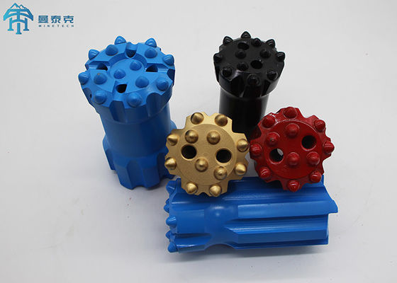 R38 64mm Retract Drill Dth Button Bits Tungsten Carbide Untuk Penambangan